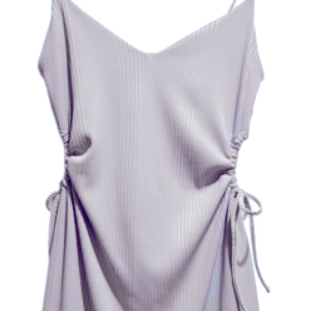 Top Sop Cut Out Mini Dress in lilac - Picture 2 of 3